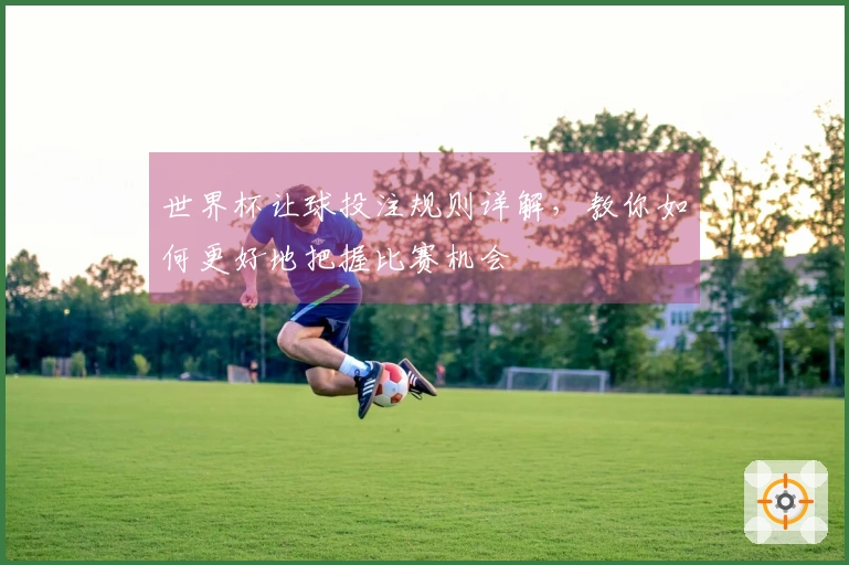 世界杯让球投注规则详解，教你如何更好地把握比赛机会